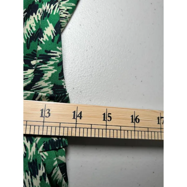 Stitch Fix Kaileigh‎ Rica Green Abstract Cropped Jumpsuit Large Tie Belt Strappy - Image 9