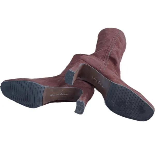 Easy Spirit Catiana Womens‎ 6.5 Brown Wide Calf Pointed Toe Heeled Ankle Boots - Image 8