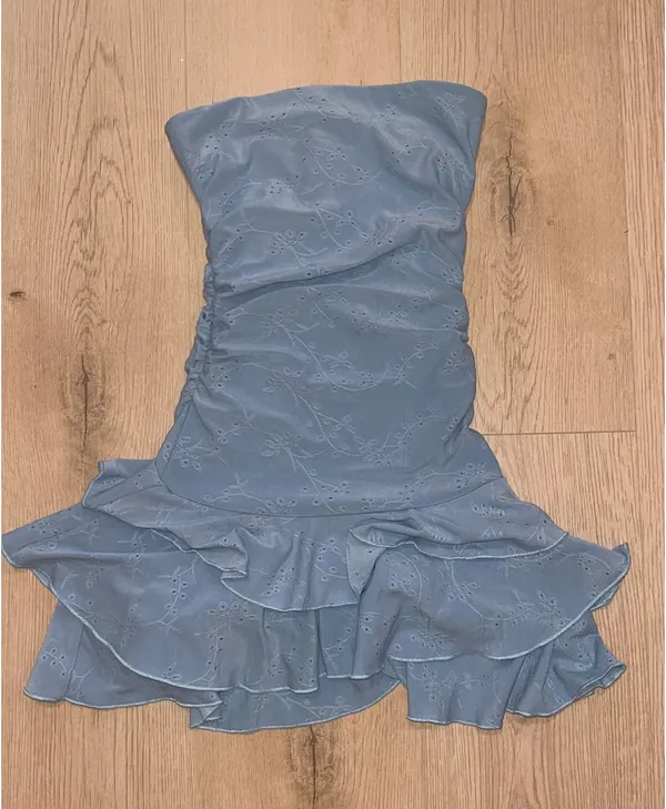 Windsor Light Blue Mini Dress - Image 2