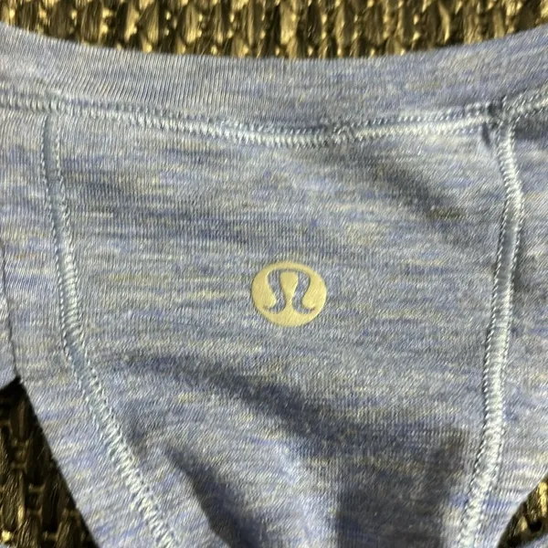 Lululemon Stop Drop & Squat Long Sleeve Sheer Heathered Blazer Blue Size 6 - Image 5