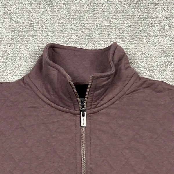 Tentree Jacket Womens Medium Zip Quilted Crop Outdoors Pockets Organic Cotton - Image 2