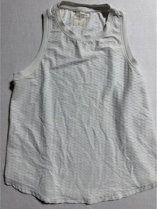 Calla Women's White Sleeveless Tank Top Size Small - Image 3