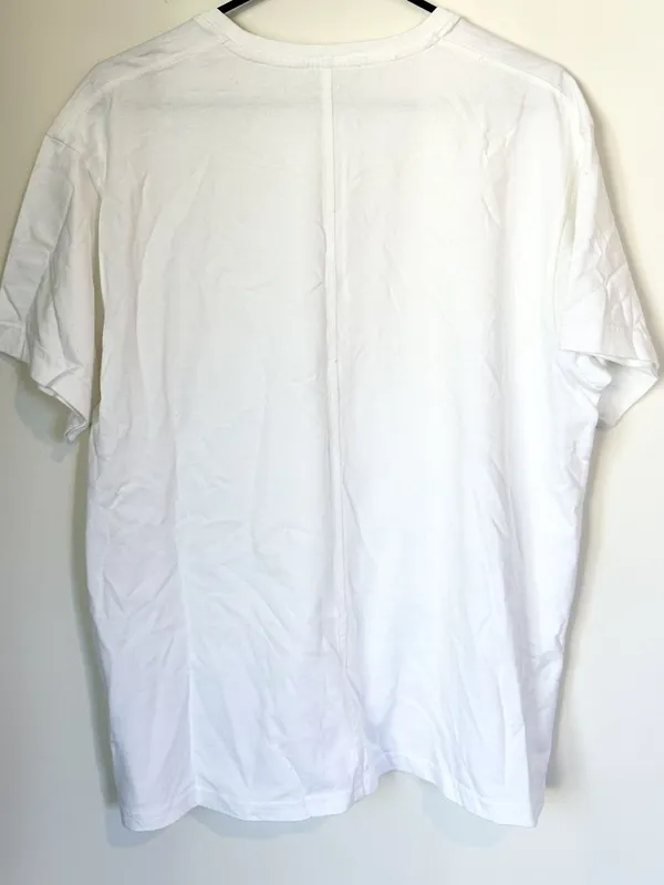 NWT *FLAWED* Madewell White Cotton Relaxed Oversized Tee - Size: Medium - Image 8