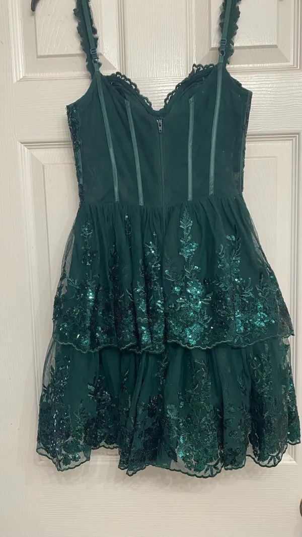 Green Dillard's Dress Homecoming - Image 3