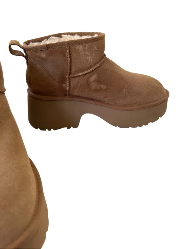 NEW UGG Classic Ultra Mini New Heights Platform Boot Women Size 12 with Flaw - Image 8