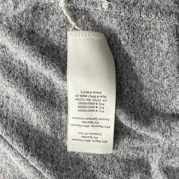 Aritzia Wilfred Free Esther Jersey‎ Knit T-Shirt Dress Marled Gray Size US Small - Image 12