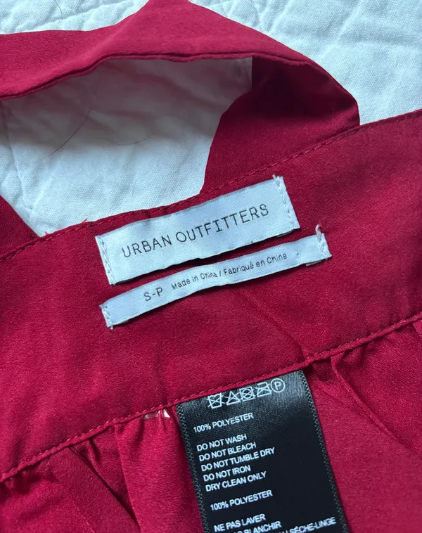 Urban Outfitters red open back tie top - Image 3