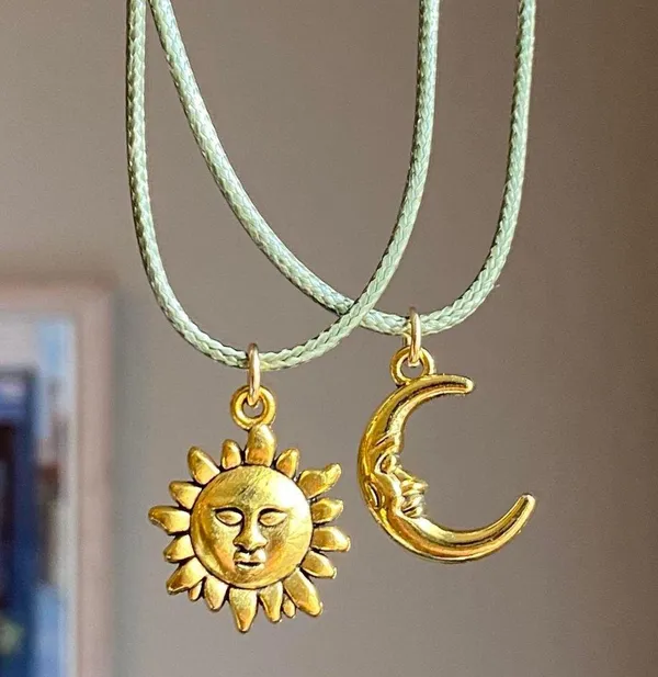 Handmade moon boho necklace🌛 - Image 4