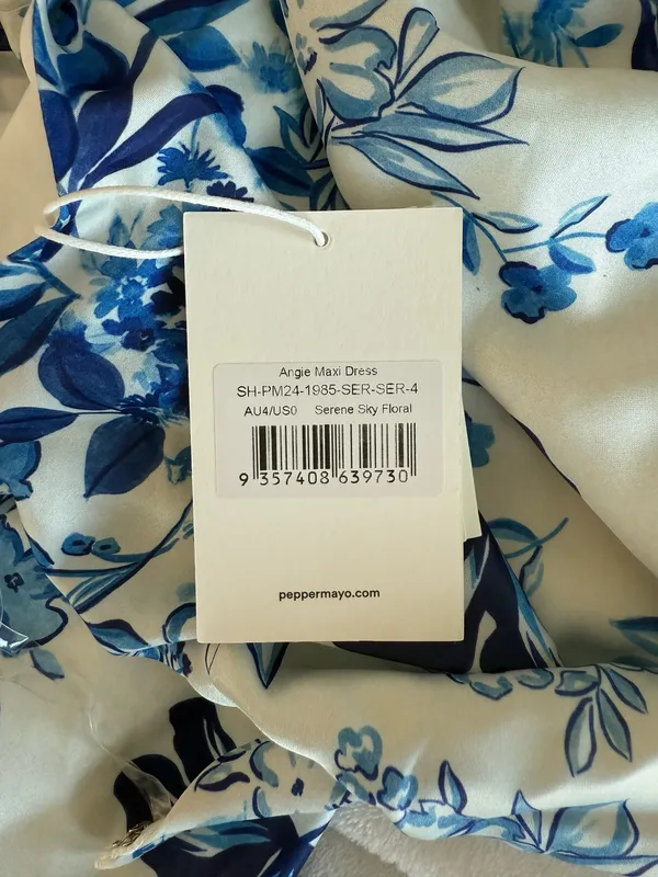 Pepper Mayo Angie Maxi Dress - Serene Sky Floral - Image 6