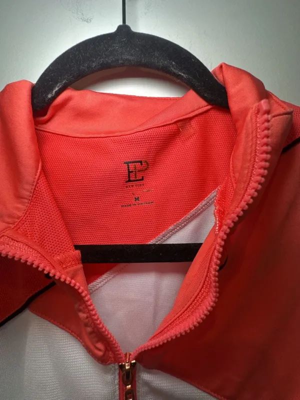 EP New York Sleeveless Color Blocked Zip Mock Golf Shirt Size M - Image 3