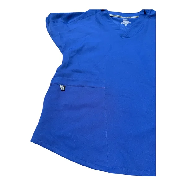 Climate right By Cuddl Duds Scrub Top- Metro blue - Image 3
