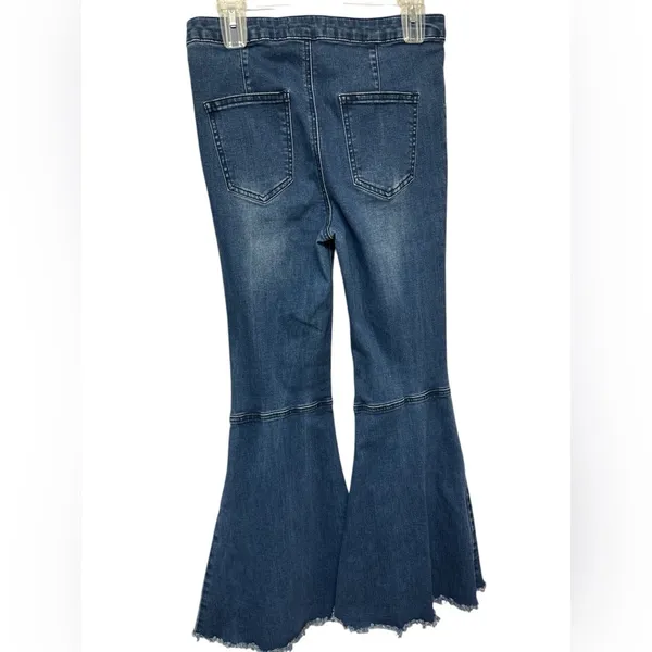 Blank Paige Jeans High Waist Flared Bell Bottom Boho Festival - Image 3