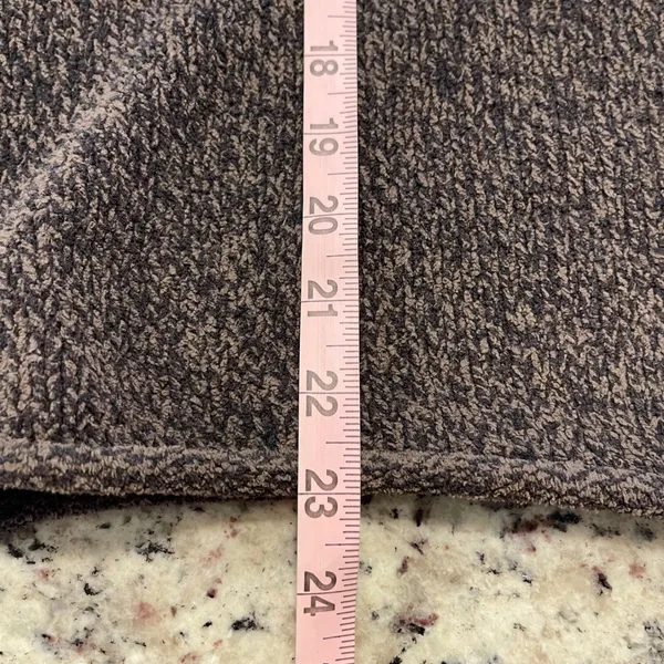 J Jill Women's Gray Brown Speckled Knit Quarter Zip Mock‎ Neck Sweater Small - Image 7