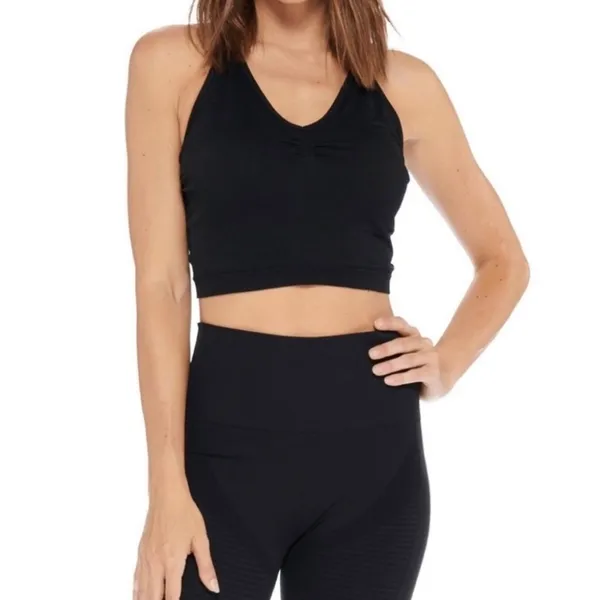Electric Yoga Elle Black Long Bralette Crop Size XS/S - Image 2