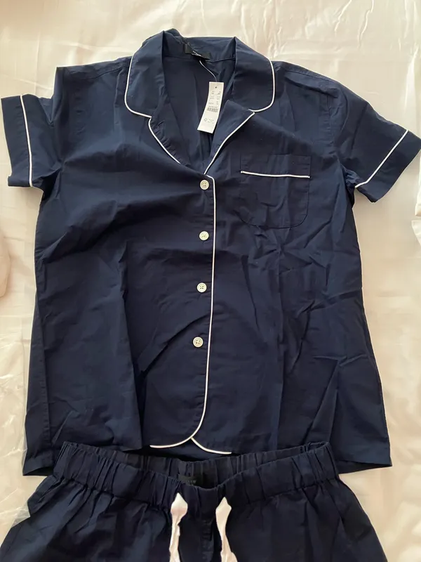 J. Crew Pajama short set in end-on-end cotton - Image 4