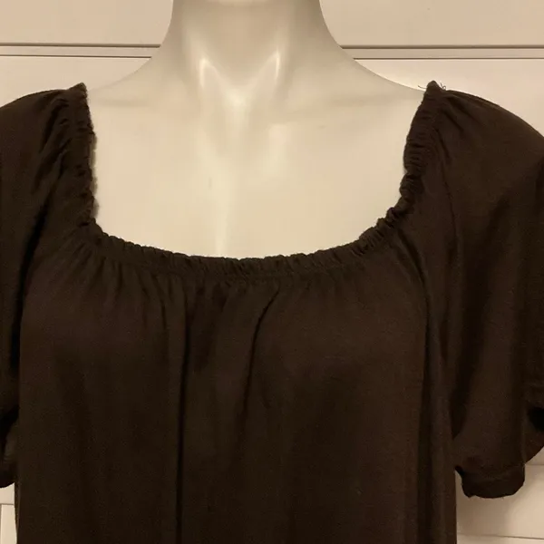 Chic Brown Blouse for Women Size 3X - Image 2