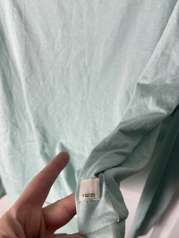 Vuori Daydream Crew in Spearmint Heather XL - Image 5
