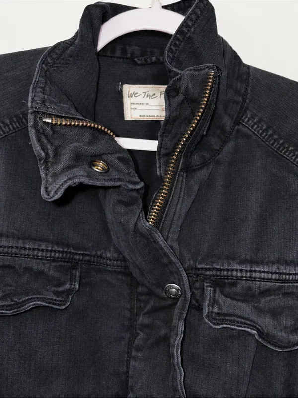 Free People We The Free Arya Utility Jacket Black Small NWOT - Image 8