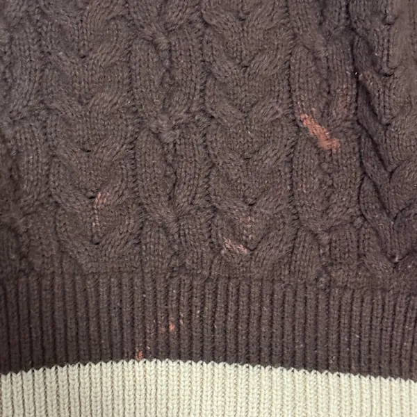 Altar'd State Brown and Cream Knit Sweater - Image 4