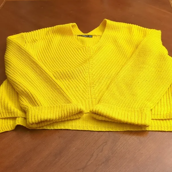 Mango V Neck Sweater Size S - Image 3