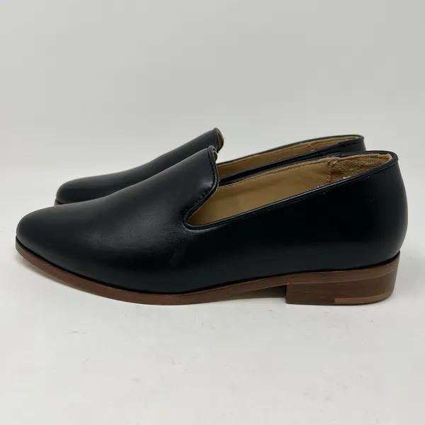 Nisolo Everyday Slip-On Leather Loafers Shoes Women's Size 7 Black Preppy Casual - Image 4