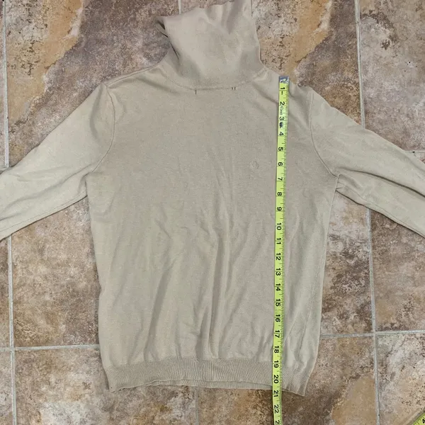 Lauren by Ralph Lauren Beige Turtleneck Lightweight Sweater - Image 4