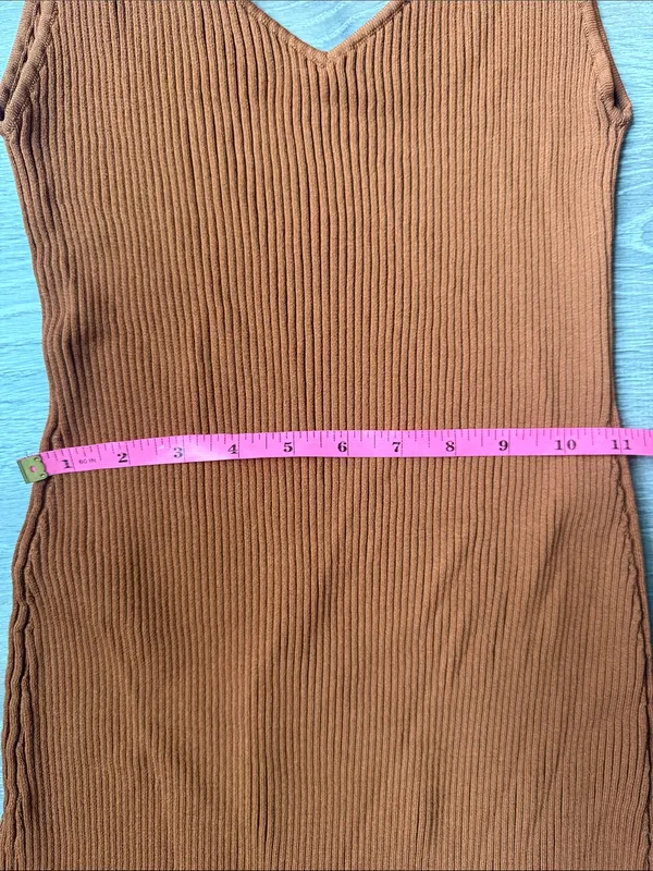STAUD Pleasanton Crochet Trimmed Ribbed-Knit Cotton Midi Dress XL - Image 11