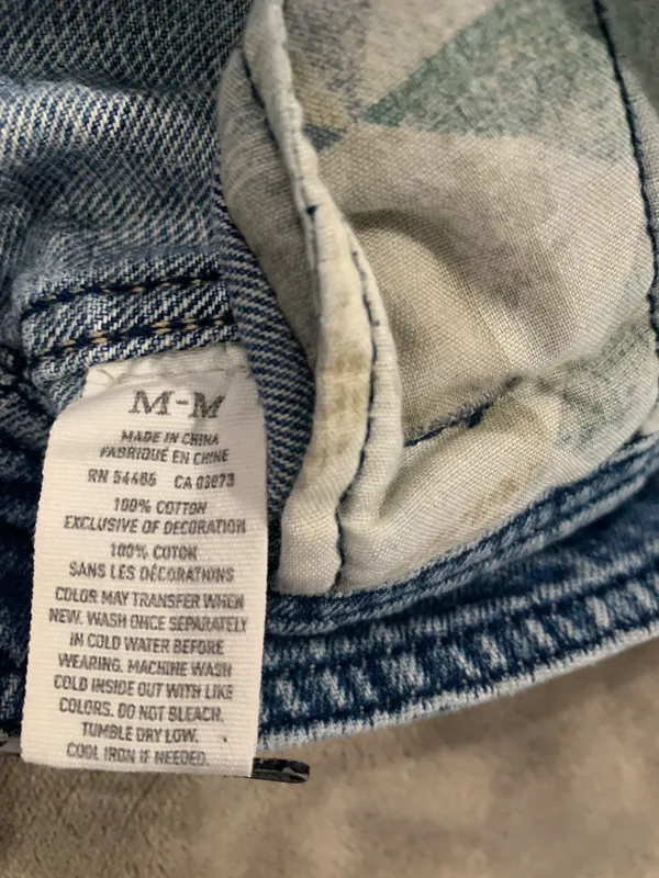 American Eagle Short Denim Jacket Size M - Image 5