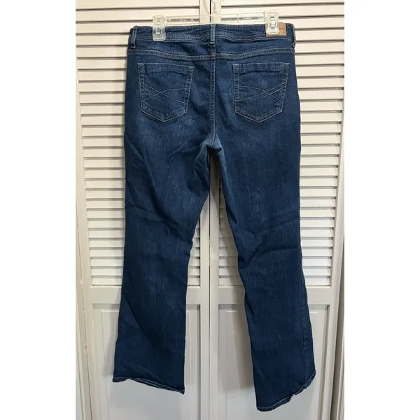 Aeropostale Chelsea Boot Jeans Womens Low Rise Denim Size 14 Reg Zip - Image 3