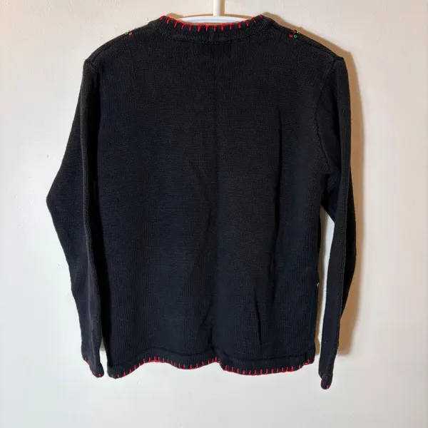 Lemon Grass Sequin Christmas Cardigan Sweater Size PS‎ - Image 6