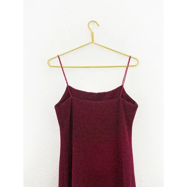 Mango Lurex Glitter Strap Mini Dress Size Small Metallic Stretch Going Out - Image 13