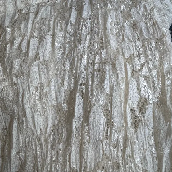 Vintage Nostalgia Lace Maxi Dress‎ Cream Romantic Cottagecore Small Deadstock - Image 15