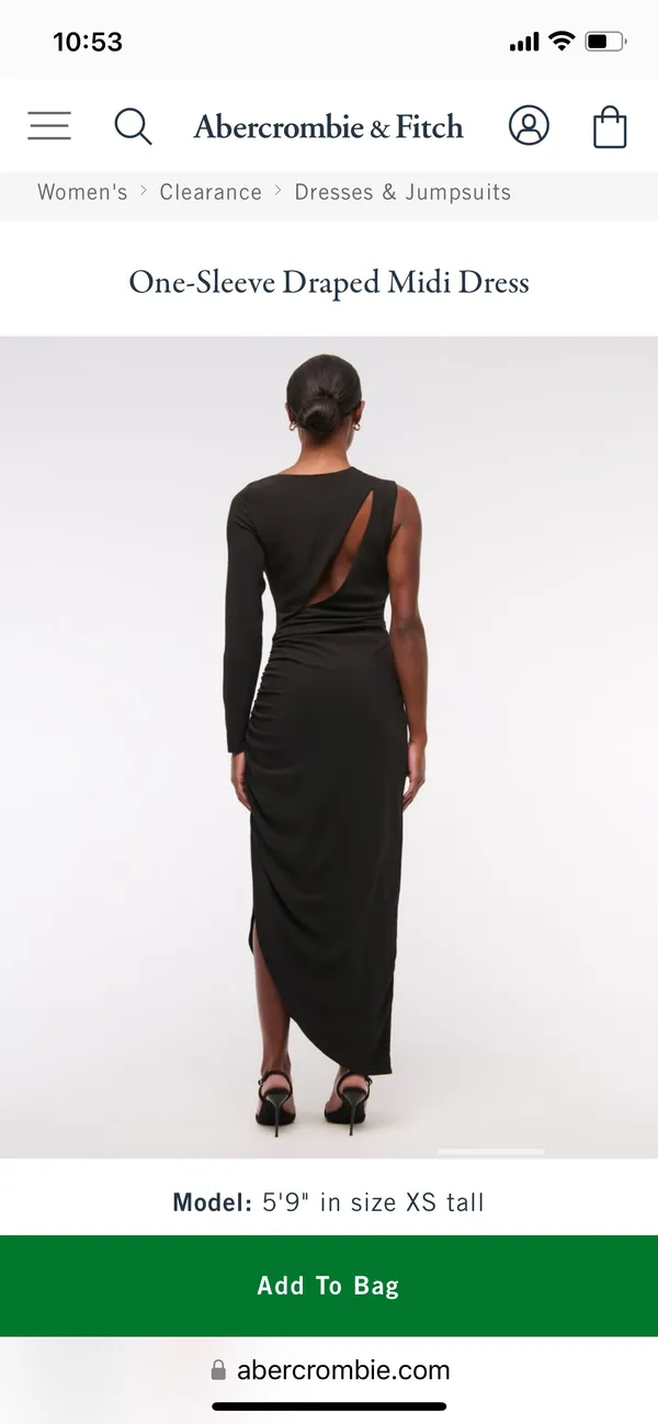 Abercrombie One-Sleeve Dress - Image 3