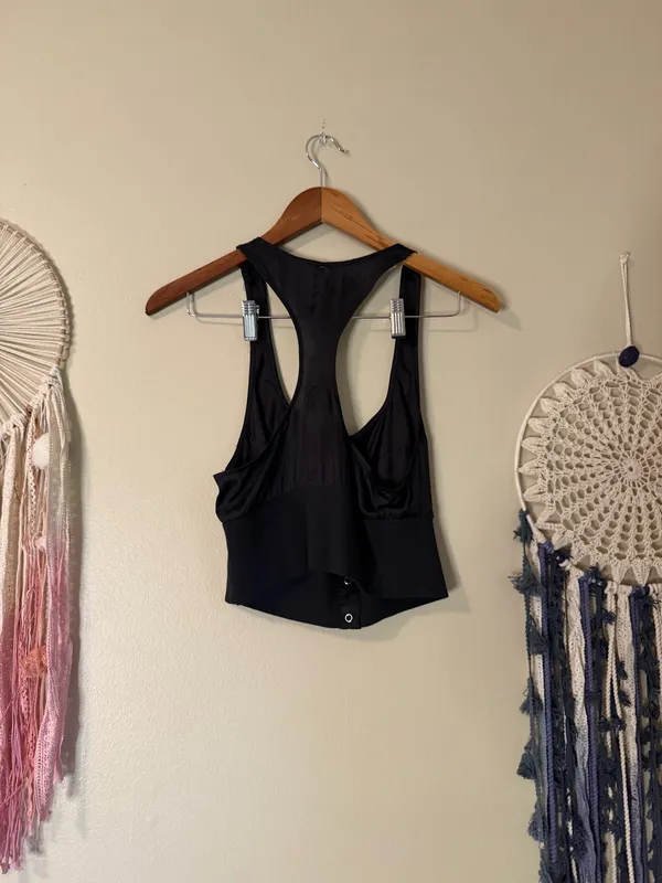 Anthropologie Racer Back Tank Too Black Size Medium - Image 3