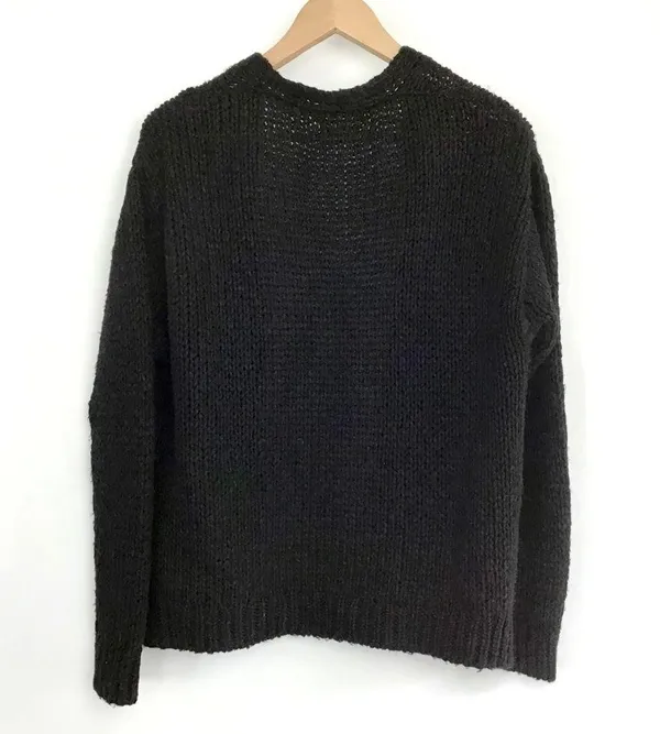 Urban Outfitters Black Oversized Cable Knit Cardigan Sweater - Image 2