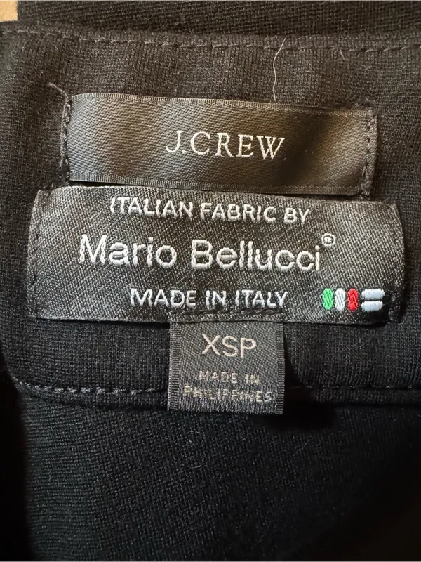 J Crew Size XS Petite Mario Bellucci Flare-leg trouser in Italian ponte - Image 2