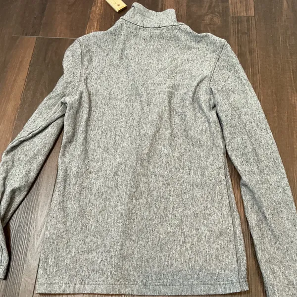 Golfino Grey Tencel Wool Blend Quarter Zip Pullover Golf Sweater Grey Small - Image 8