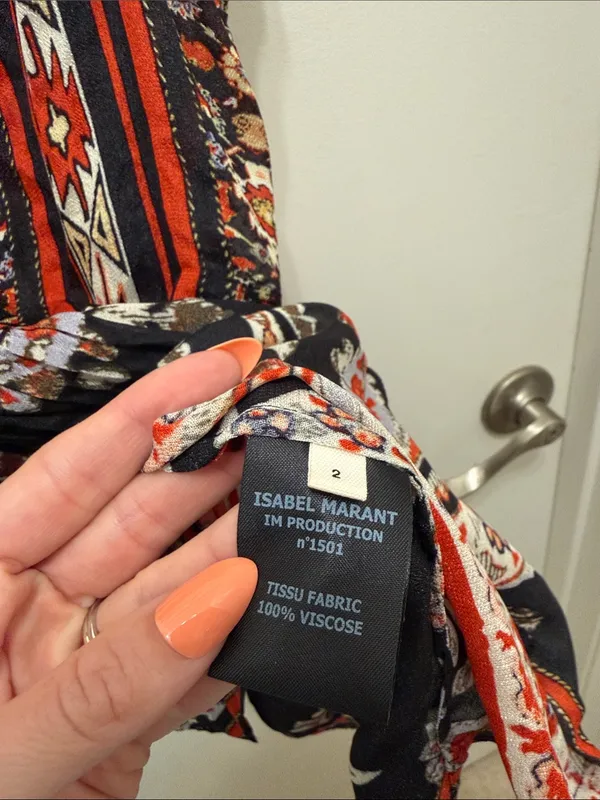 Isabel Marant Étoile Mixed Print Boho Cami Tank Top - Image 4