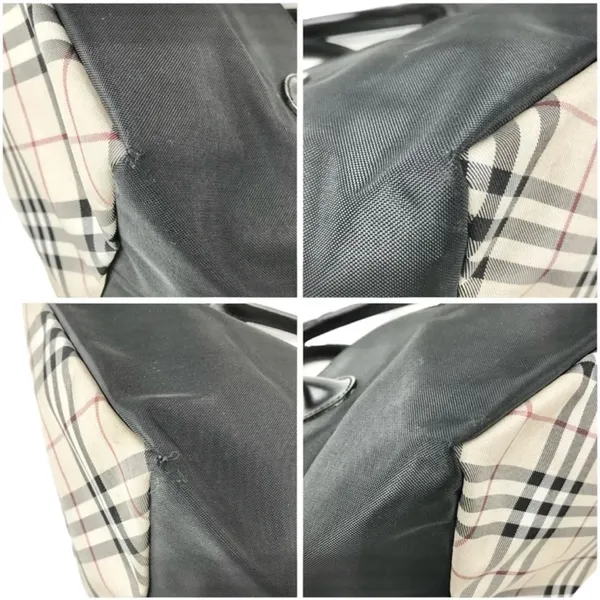 Burberry Blue Label Nova Check Mini Tote Black Nylon - Image 10