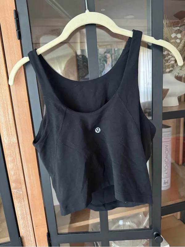 Lululemon Align High Neck Tank Top Black long line sports bra workout nulu - Image 5