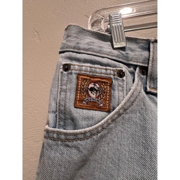 Vintage Cinch Denim Cut Off Distressed High Waist Shorts‎ Size 31 Western Jorts - Image 5