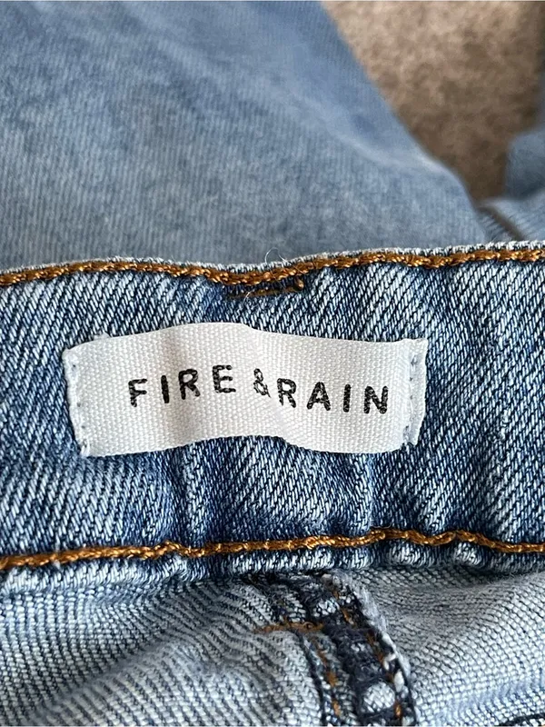 Fire & Rain High Ruse Wide Leg Jeans Women’s Size 7 Blue Denim Stretch - Image 7