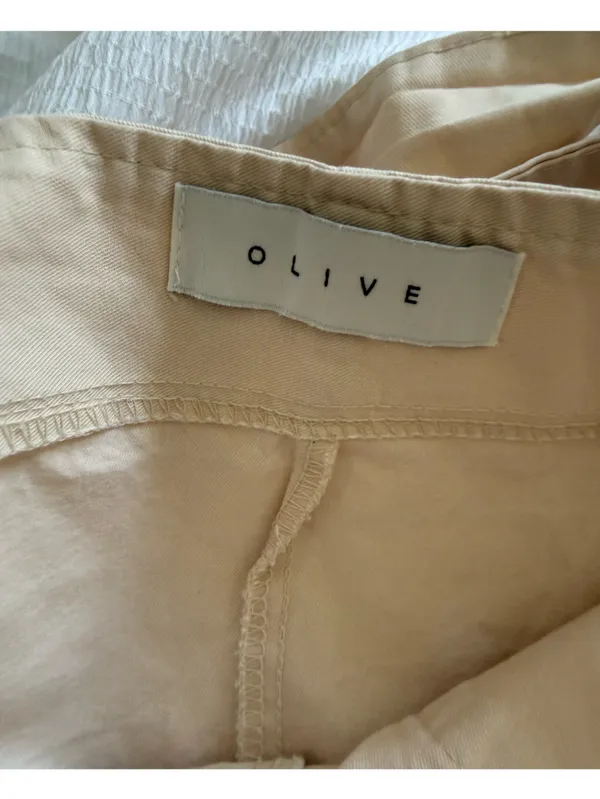Olive Clothing UK Kyoko Cotton Dungaree Ivory Off White Overalls Small Medium - Image 7