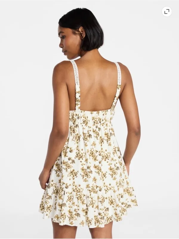 NWT No Boundaries Crochet Trim Mini Dress sz M 8-10 - Image 7