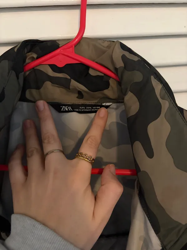 ZARA Cropped Raincoat Packable Hood - Image 3
