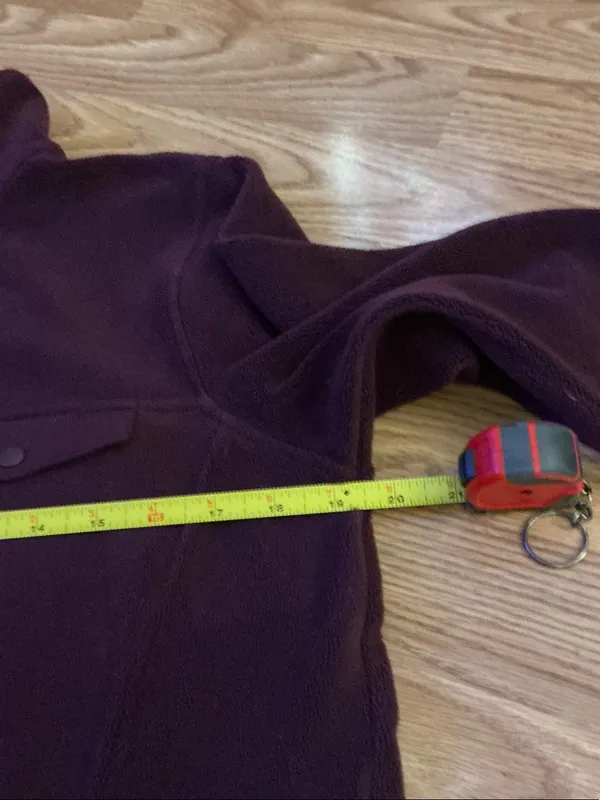 32 Degrees Women's Burgundy Snap-Front Fleece Pullover Size Small - Image 4