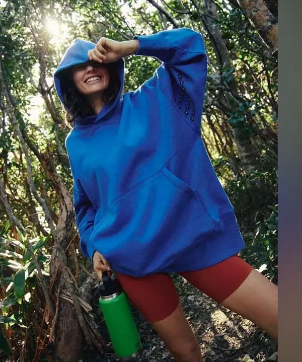 FP Movement At My Best Embroidered Sweat Hoodie In Steller Blue Size:S All embroidered No refunds or cancellation’s - Image 3