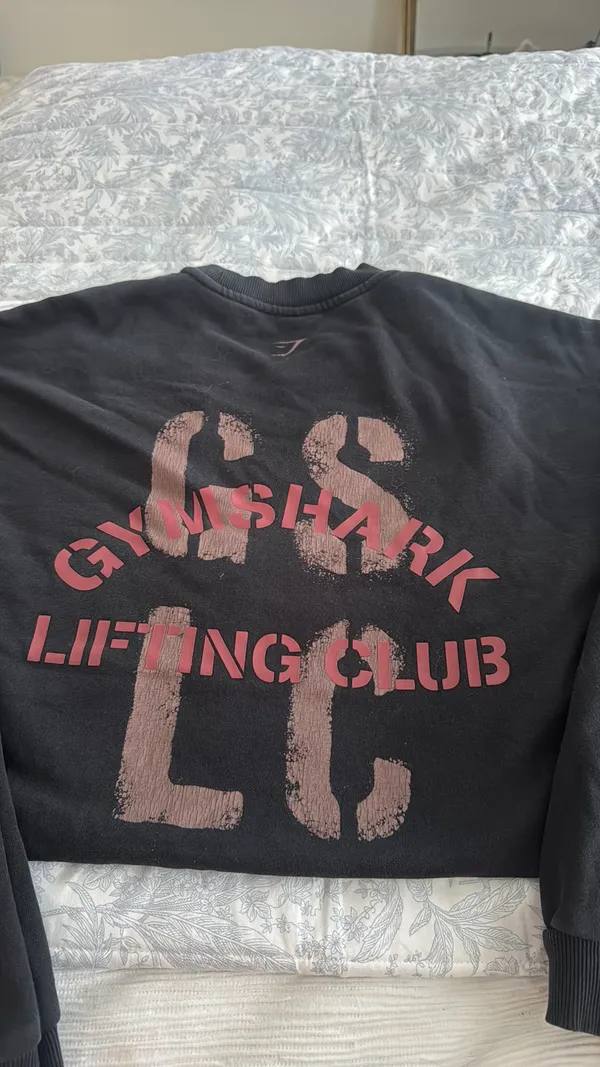 Black Gymshark Crewneck Sweatshirt - Image 3