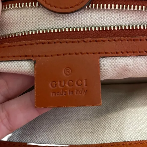 Gucci Denim Leather Hawaii Limited Edition Tote Purse - Image 12