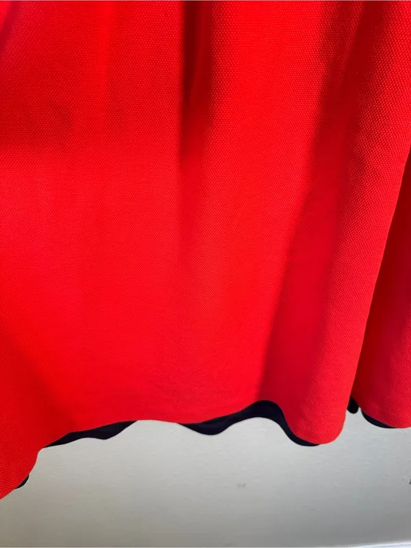 Boden Red Fit & Flare Mini Dress Womens 8 Classic Preppy Corp Core Modest - Image 10